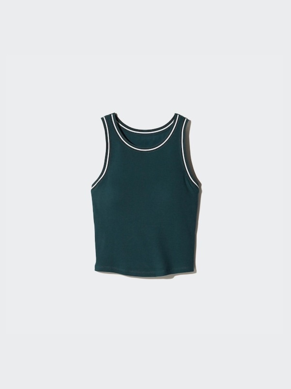 Uniqlo Ribbed Cropped Bra Top | Striped